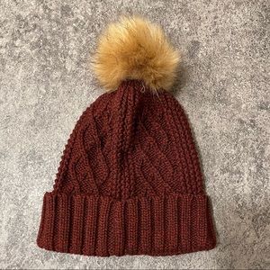 Burgundy Knit Hat